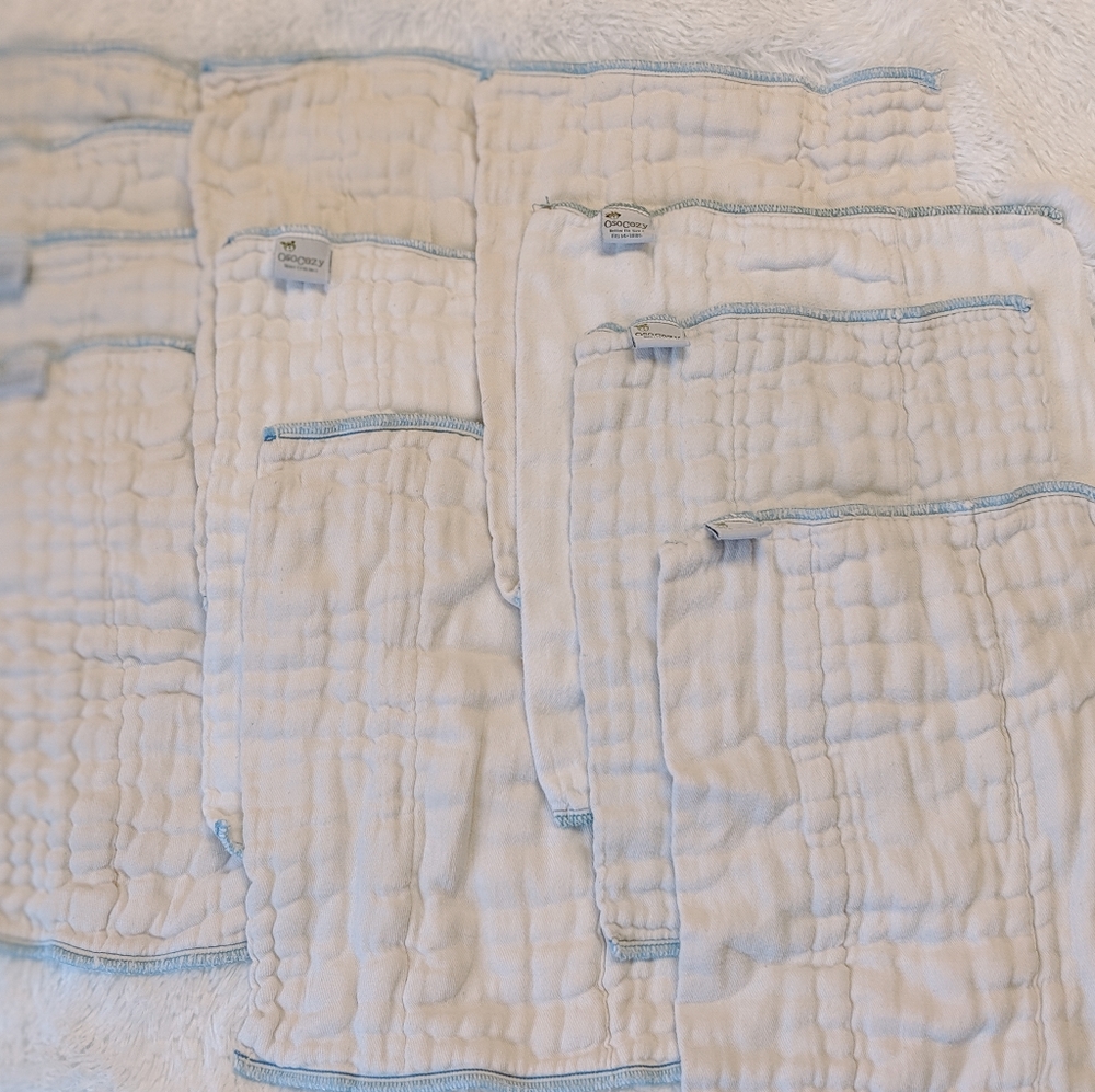 Organic Newborn Prefolds and Snappi